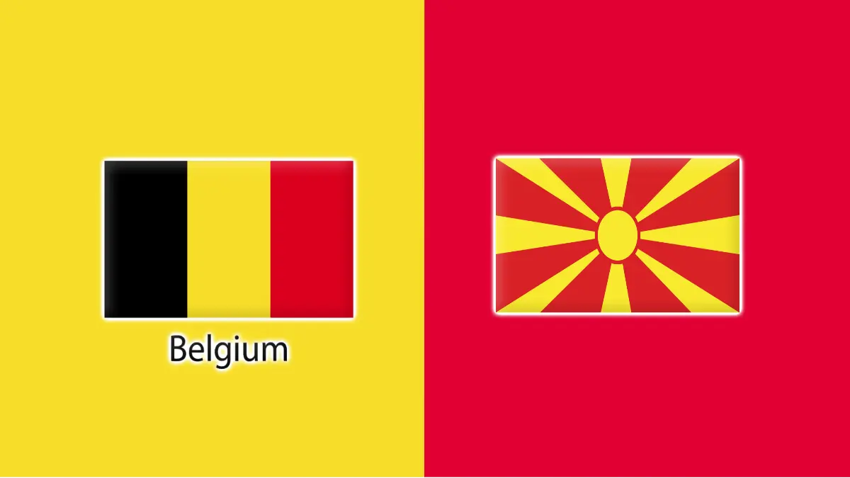 Belgium vs North Macedonia Belgium vs North Macedonia